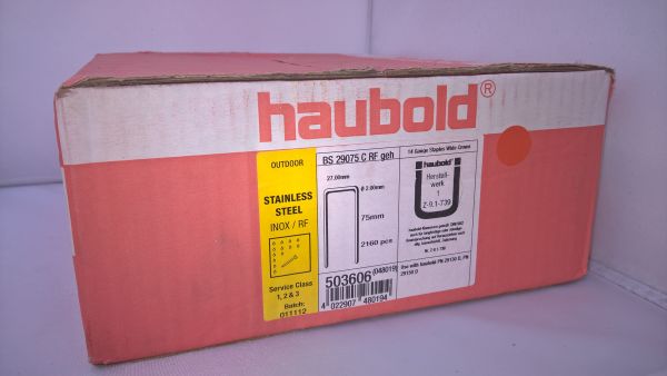 Haubold Klammern BS 29075 CRF - 2160 Stück