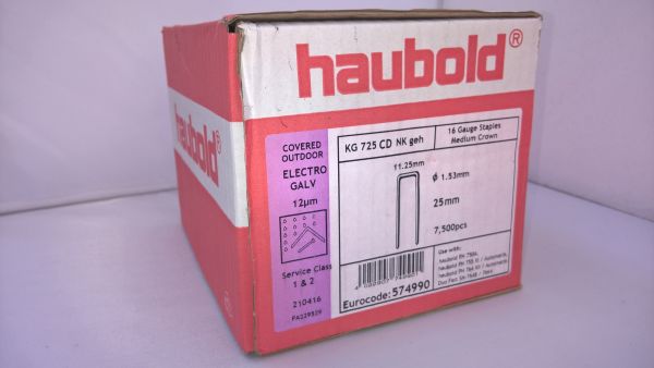 Haubold Klammern KG 728 CDNK/H - 7500 Stück