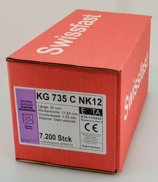 KG735CNK geharzte Klammern 35mm mit ETA