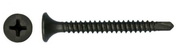 3.5 x 55mm lose Schnellbauschraube, Feingewinde, Bohrspitze, 1.000 Stück inkl. Bit