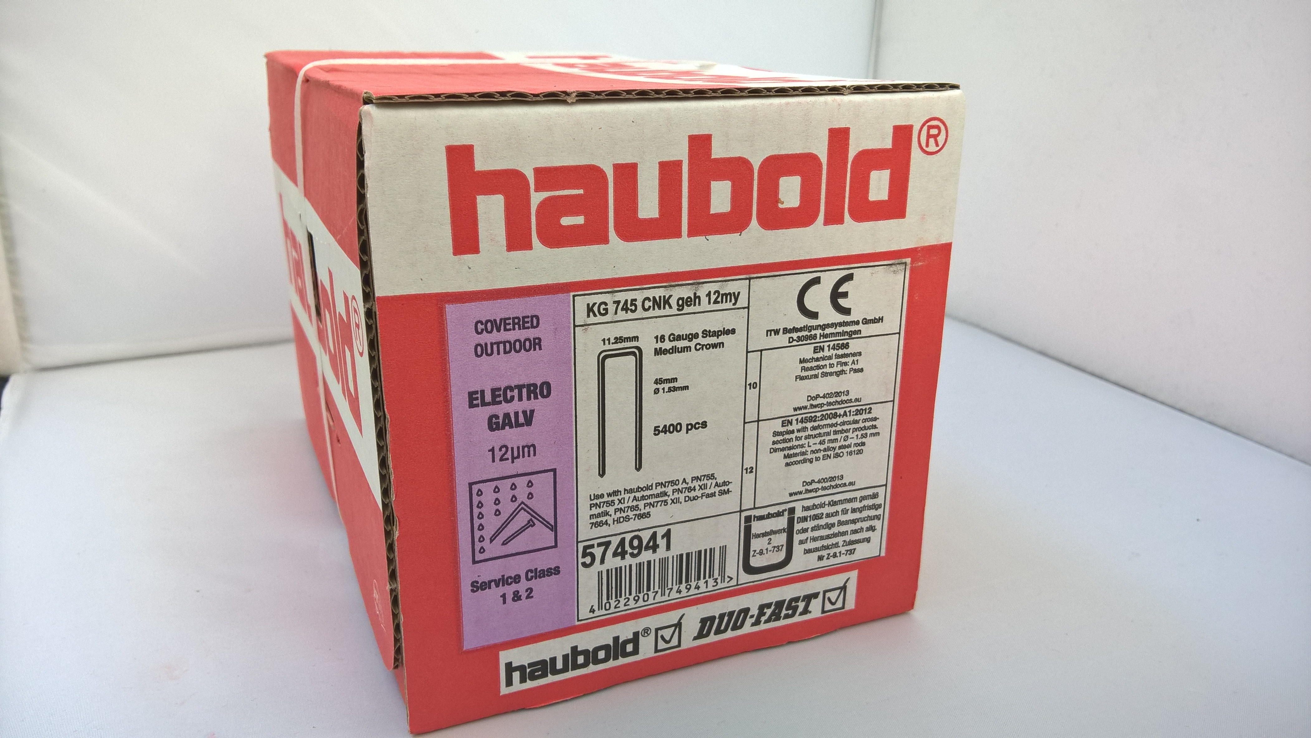 Haubold Klammern KG 745 CNK/H - 5400 Stück   Online-Shop für  Befestigungsmittel und Zubehör
