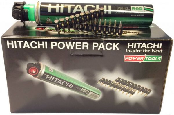 Hitachi Beton Nägel 20mm inkl, Gas für Betonnagler Powers, TrakIT, C3, C4, Spit Pulsa 1000, Würt